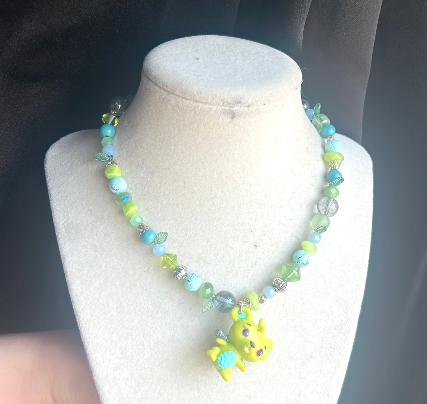 Green beans necklace