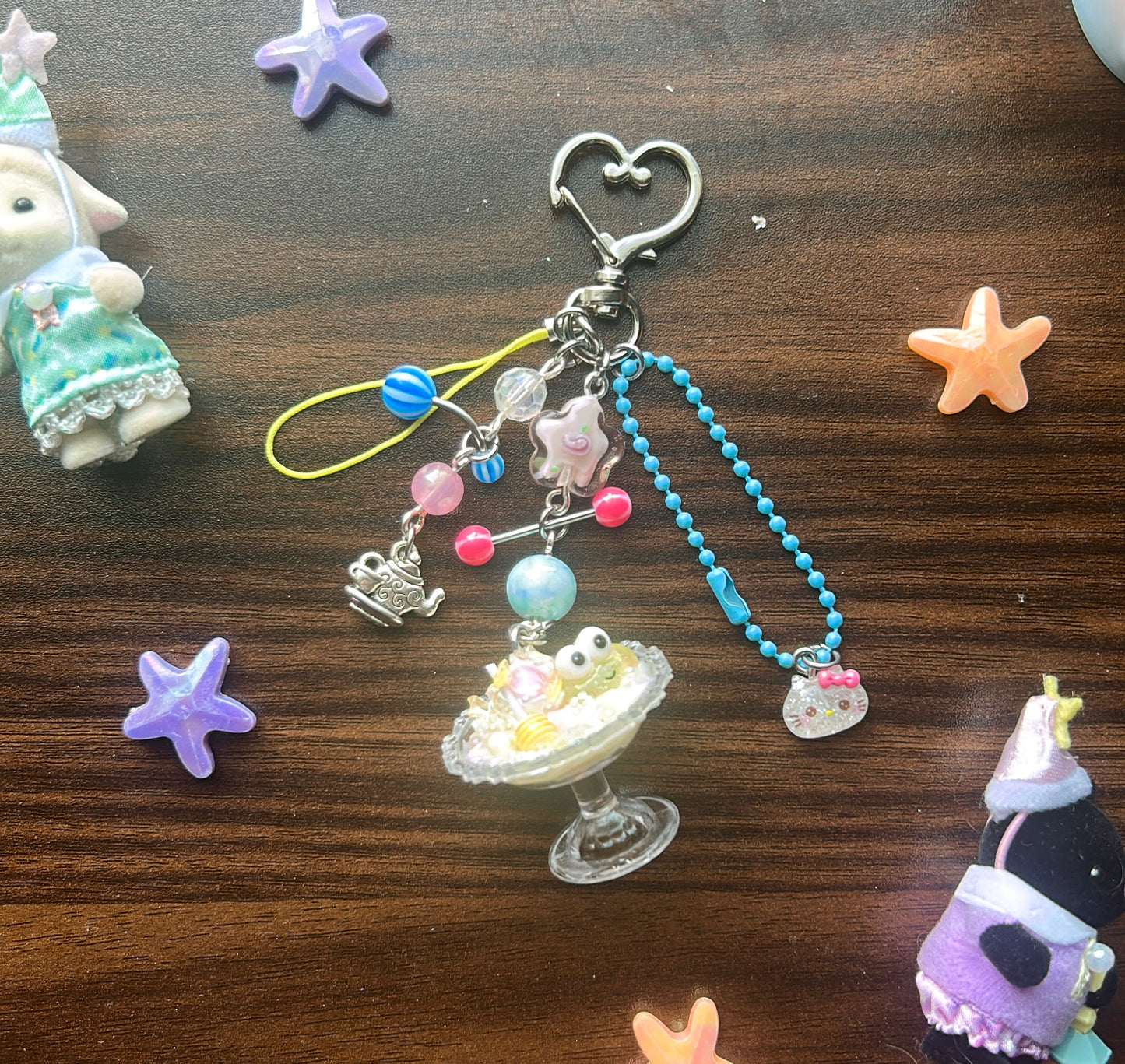 Keroppi icing keychain x phone charm