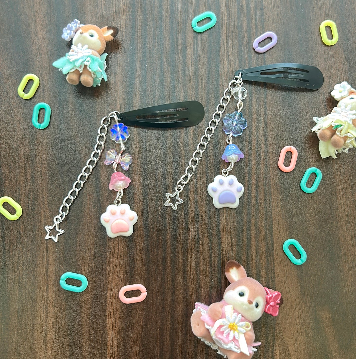 Paw hair clips