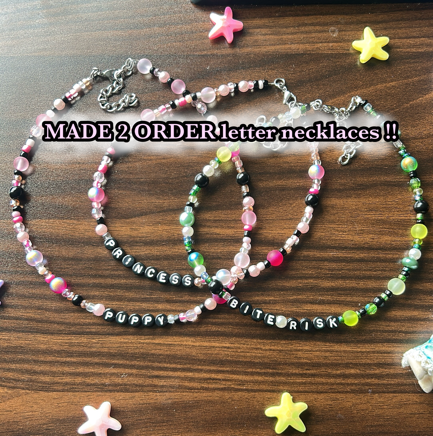MADE 2 ORDER - letter necklaces