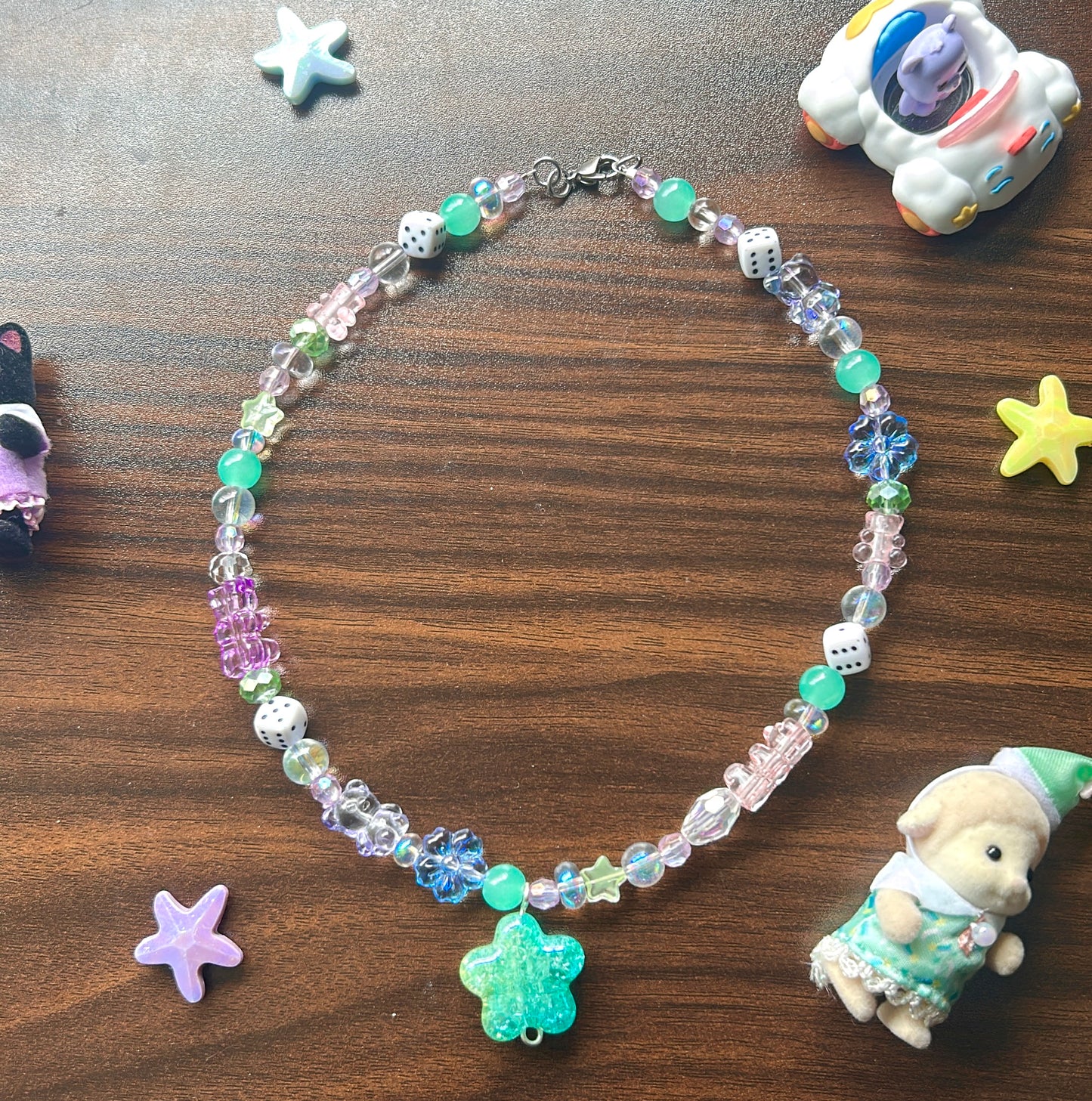 Gummy star necklace