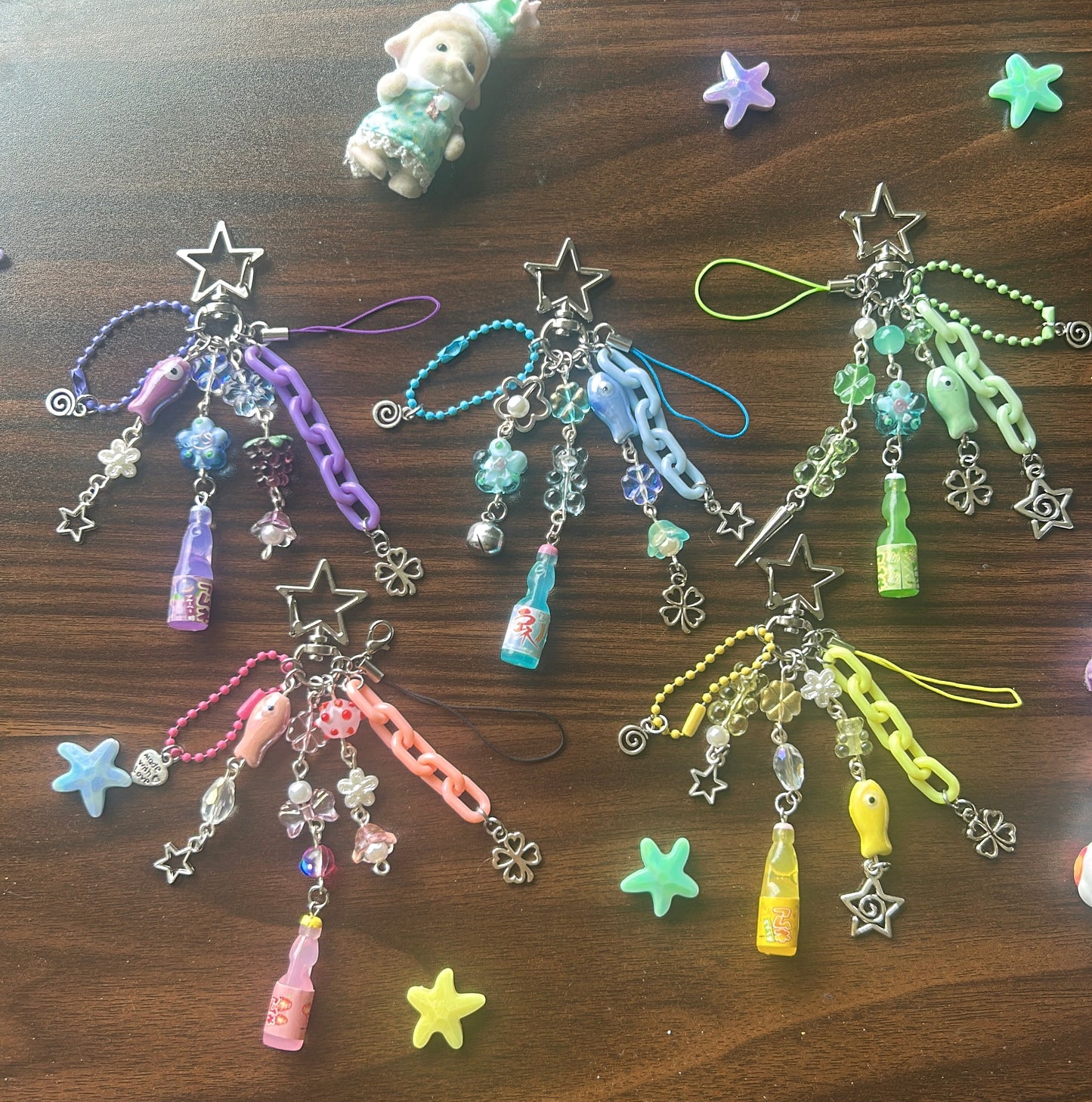 Soda keychains
