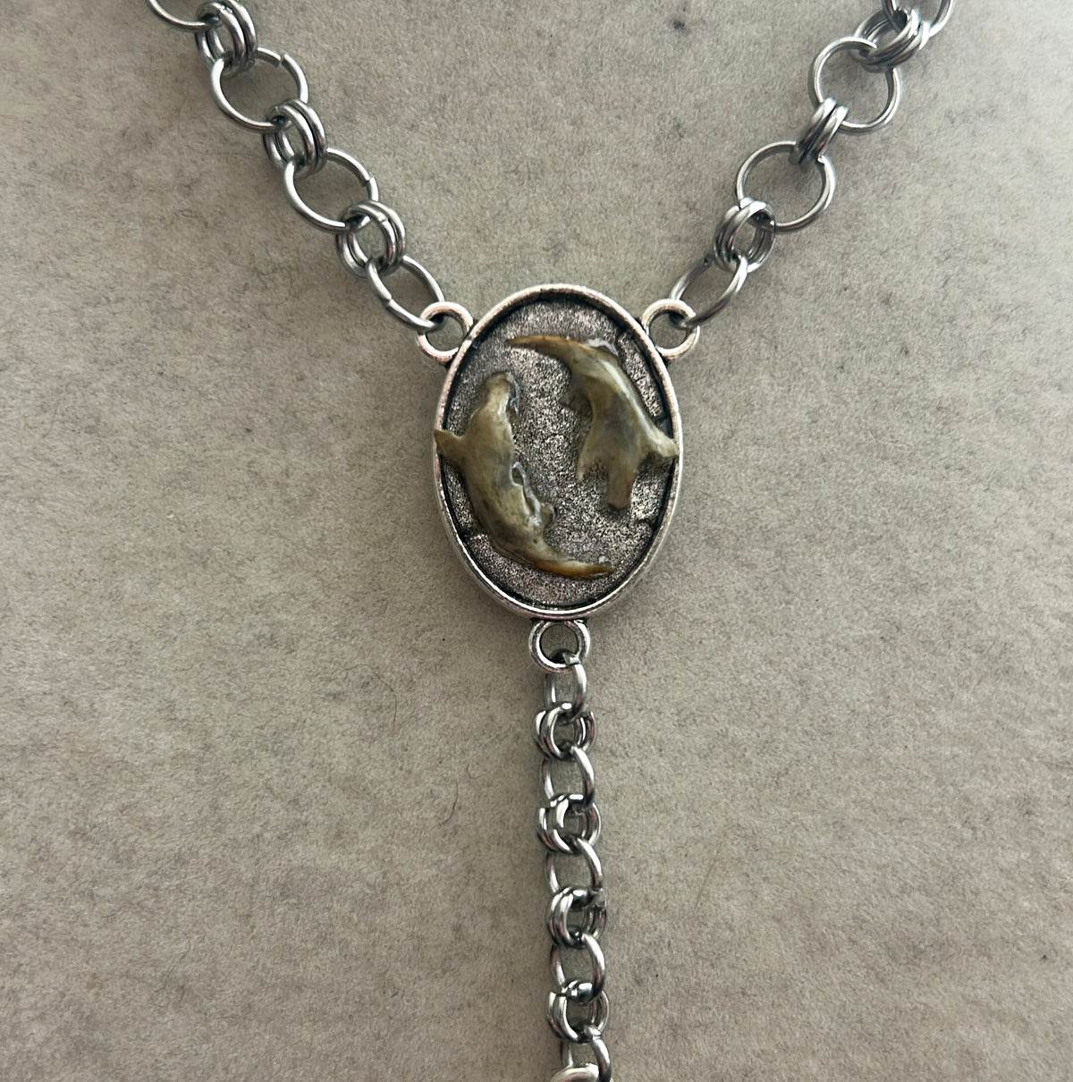 Jaw Bone Chainmail Rosary