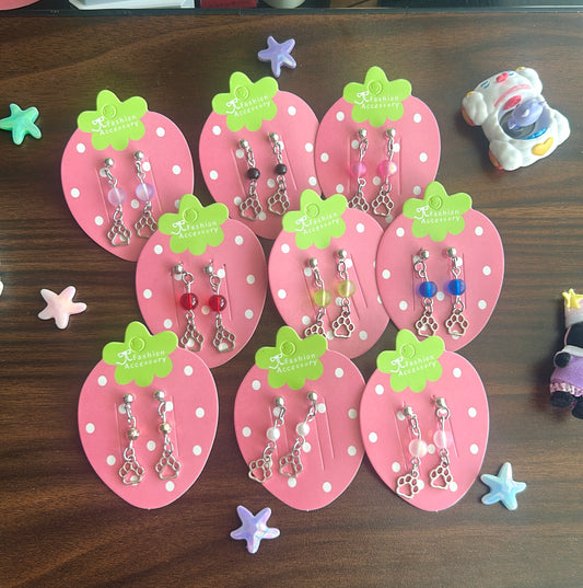 Paw Print earrings pt 2
