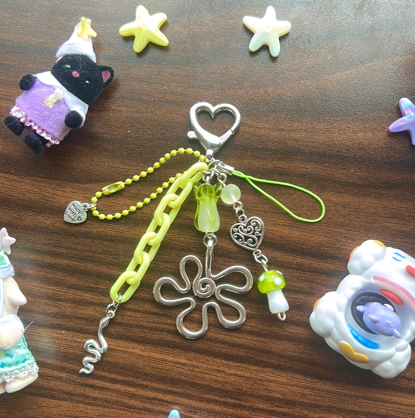 Flower keychain