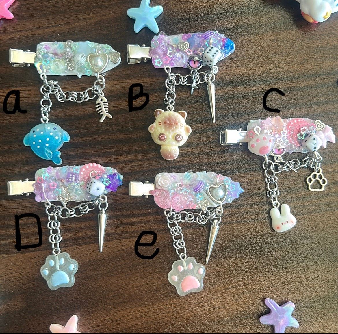 Chain deco hairclip