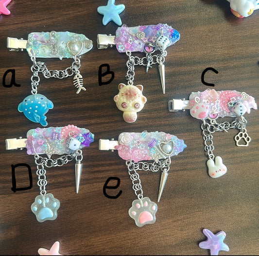 Chain deco hairclip