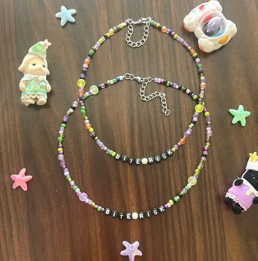Halloween Bite risk necklace