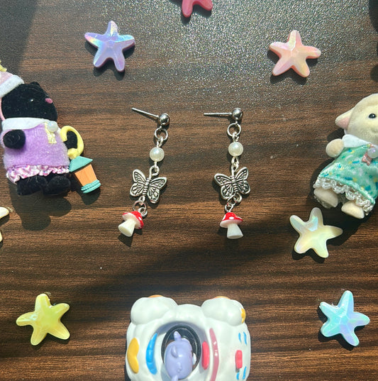 Mushroom earrings