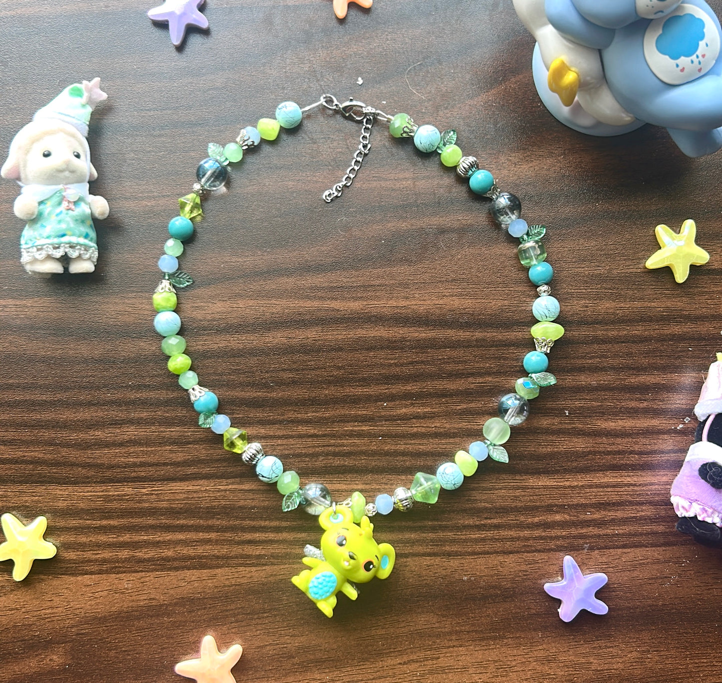 Green beans necklace