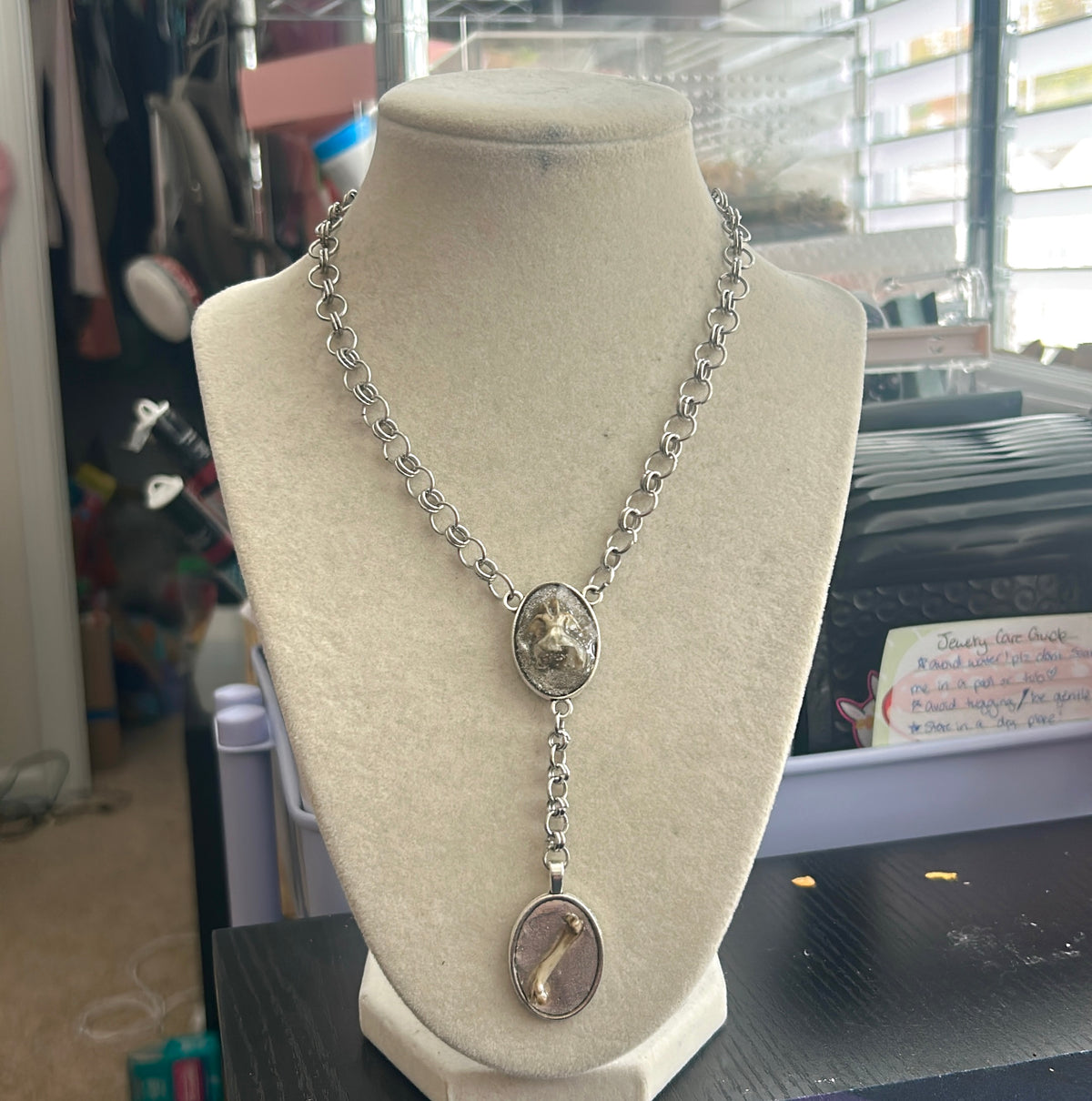 Rodent Skull Chainmail Rosary