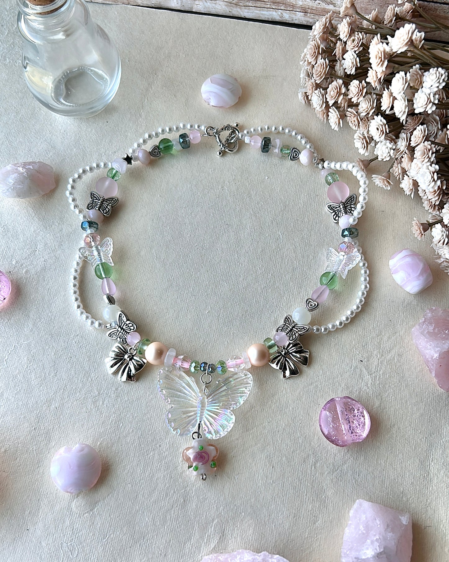 Fairy butterfly necklace