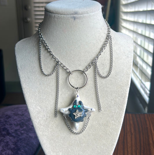 Beetle necklace
