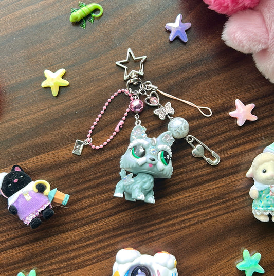 LPS puppy keychain