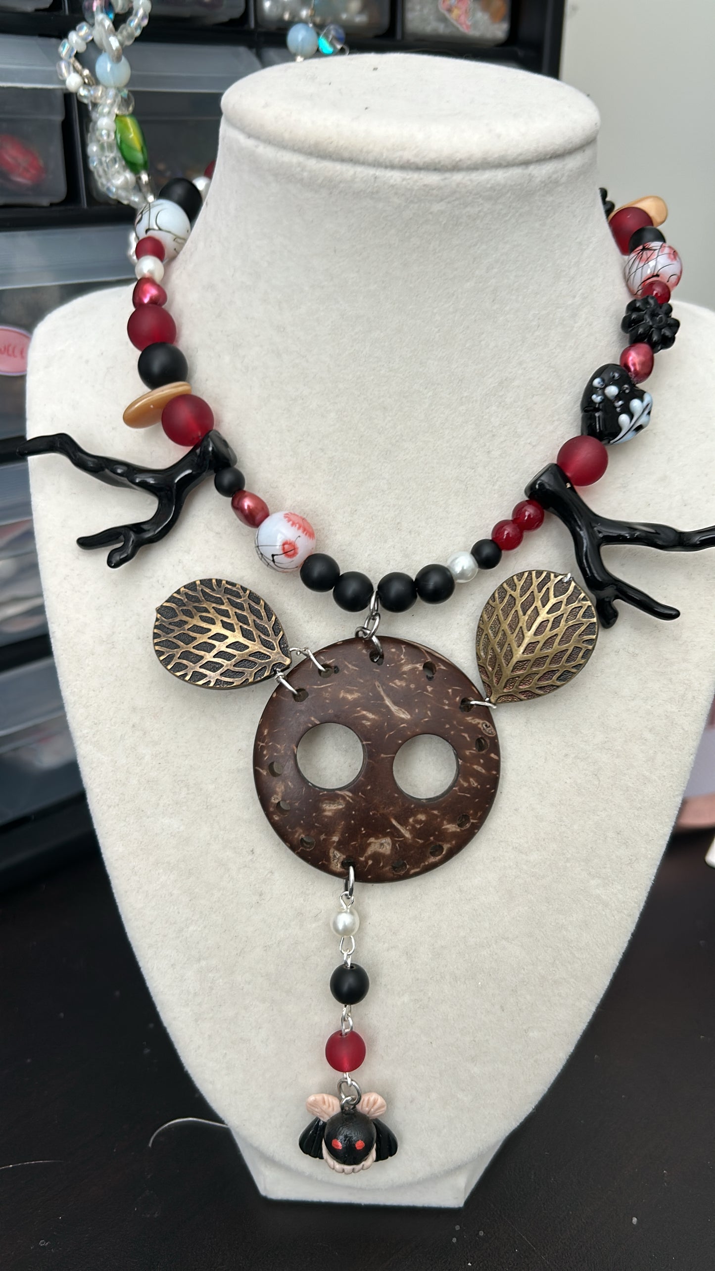 Mothman necklace